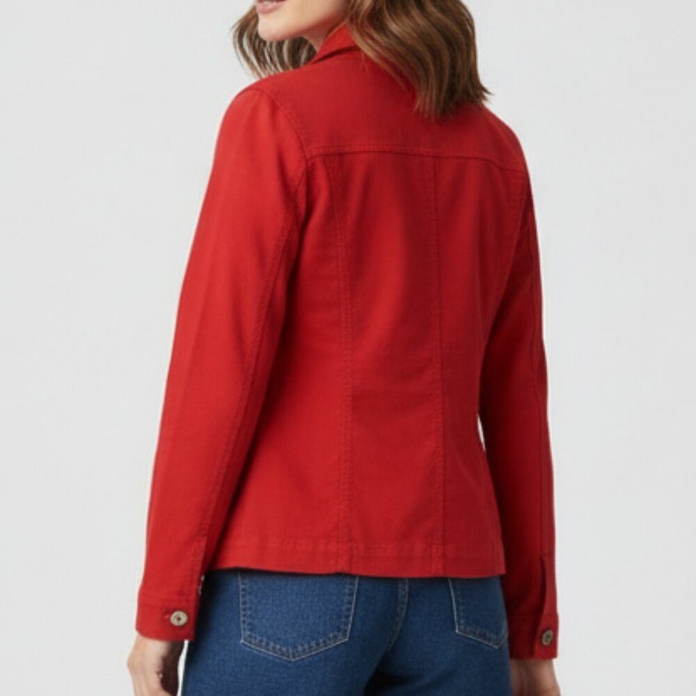 Appleseed's Red Utility Button Up Jacket - Picture 2 of 14